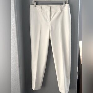 TRINA TURK (NBW!) White Silk Pleated Cropped Trouser Size 6